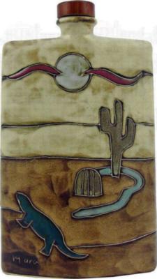 Mara 44 oz. Rectangular Decanter - Desert Scene 