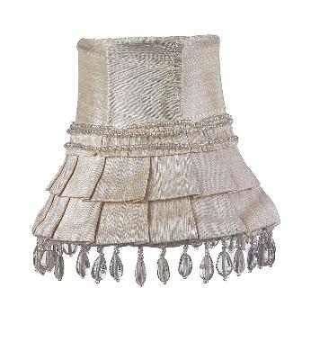 Jubilee Collection Chandelier Shade - Skirt Dangle Ivory