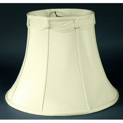 Lake Shore Lampshades 14in Modified Bell - with drape trim on top 