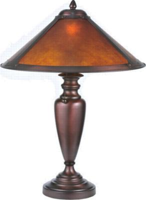 Meyda Tiffany Van Erp Amber Mica Table Lamp Amber