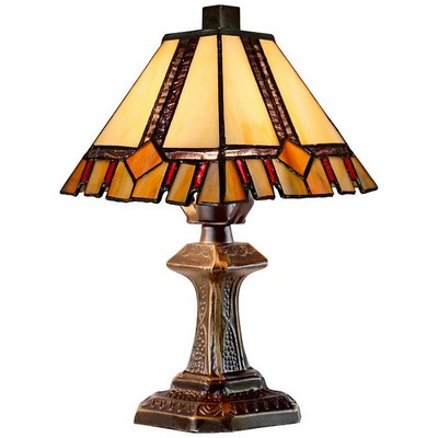 Dale Tiffany Castle Cut Accent Lamp Antique Bronze