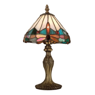 Dale Tiffany Tiffany Jewel Dragonfly Accent Lamp Antique Bronze