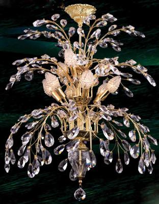 Dale Tiffany Wallington Chandelier Gold Finish