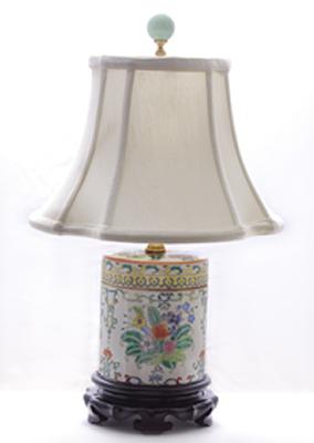 Eurocraft Multi Floral Porcelain Jar Lamp 