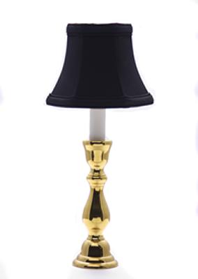 Eurocraft Brass Candlestick Lamp-Black 