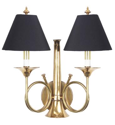 Frederick Cooper Hunting Horn Traditional Sconce Light 
