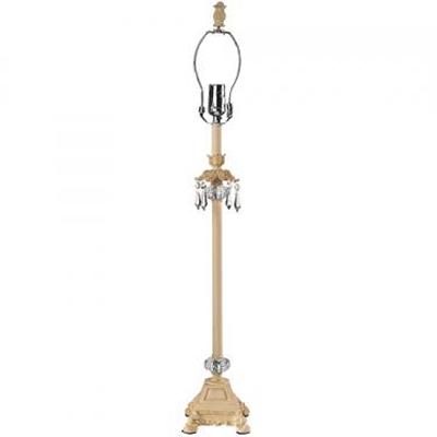 Jubilee Collection Large Crystal Dangle Glass Ball Base Ivory