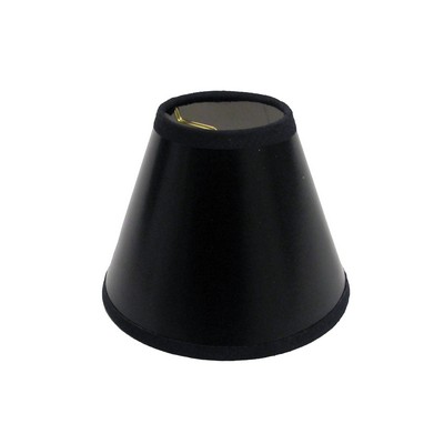 Lake Shore Lampshades Hardback Black (with white lining)