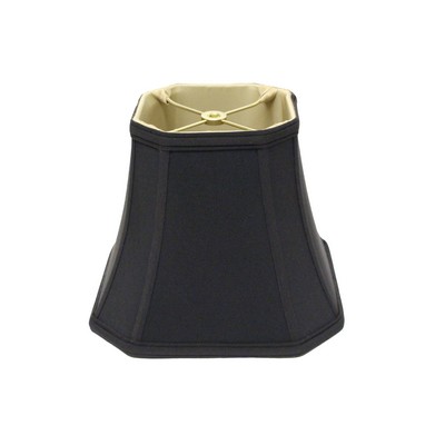 Lake Shore Lampshades Cut Corner Square Bell Black (with Bronze Lining)