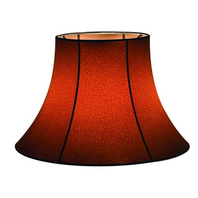 Lake Shore Lampshades Transitional Bell  425 Brown Crackle Parchment