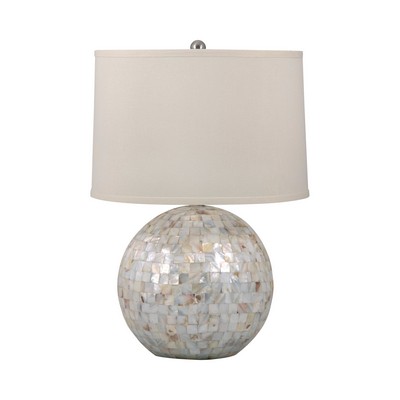 Lamp Works Mother of Pearl Orb Table Lamp 