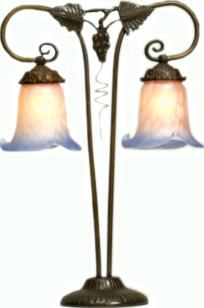 Meyda Tiffany Grape 2 Light Table Lamp 
