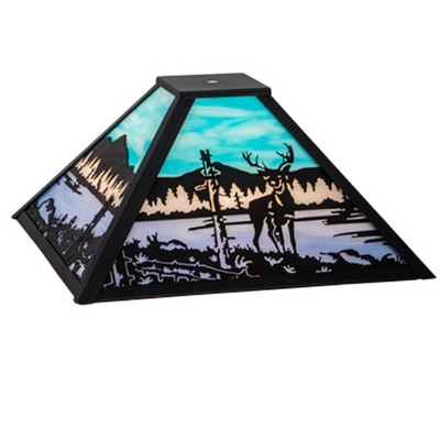 Meyda Tiffany WHITE TAIL DEER/SCENERY 18