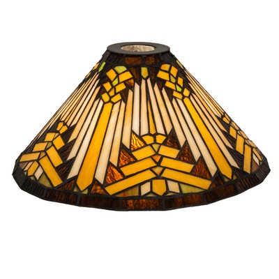 Meyda Tiffany 13 BLACK SUNFLOWER AMBER GREEN BEIGE