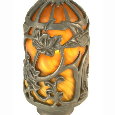 Meyda Tiffany FLORAL LANTERN SHADE AMBER