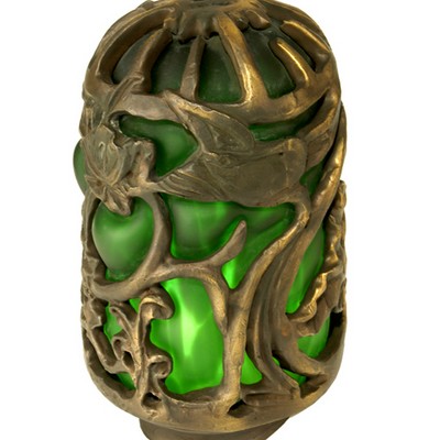 Meyda Tiffany FLORAL LANTERN SHADE GREEN