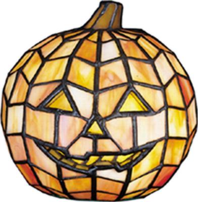 Meyda Tiffany Jack O Lantern Tiffany Glass Accent Lamp 