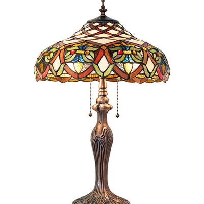 Meyda Tiffany 23in High Franco Table Lamp 