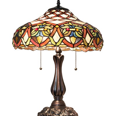 Meyda Tiffany 22in High Franco Table Lamp 