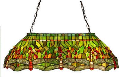 Meyda Tiffany 32 Inch Long Tiffany Hanginghead Dragonfly Oblong Pendant 