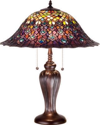 Meyda Tiffany Tiffany Peacock Feather Table Lamp 