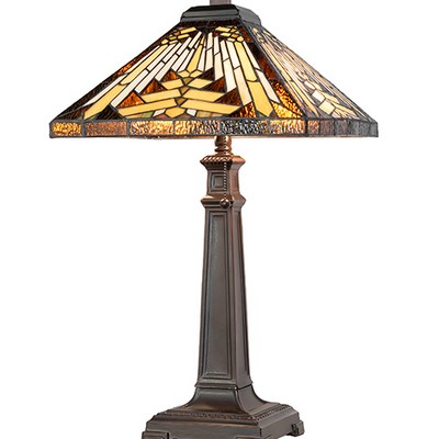 Meyda Tiffany 26in High Nuevo Mission Table Lamp 