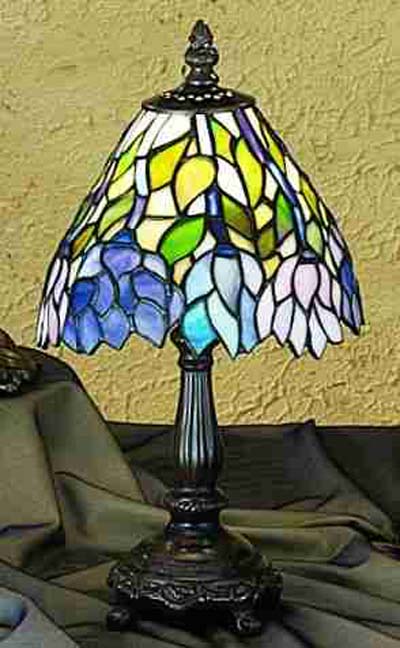 Meyda Tiffany 13.5 Inch High Wisteria Mini Lamp 