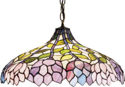 Meyda Tiffany Wisteria Pendant Beige Pink Pr Purple/Blue 59