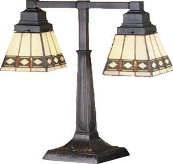 Meyda Tiffany Diamond Mission Desk Lamp 
