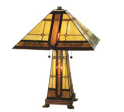 Meyda Tiffany Sierra Prairie Mission Lit Base Table Lamp 