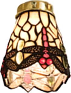 Meyda Tiffany Tiffany Hanginghead Dragonfly Fan Light Shade Beige Flame