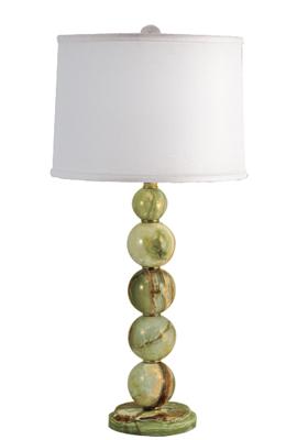 Motif Furniture Onyx Boule Green Table Lamp 