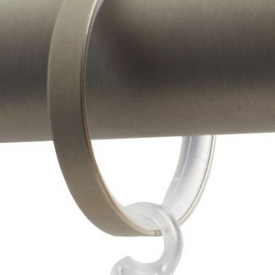 Brimar Flat Curtain Ring with Clip Brushed Nickel