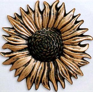 The Finial Company True Sunflower Steel Rosette 