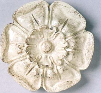 The Finial Company Pretty Flower Resin Rosette 