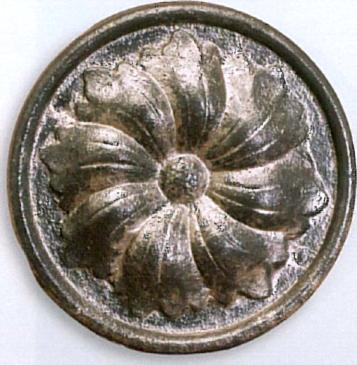 The Finial Company Convex Flower Steel Rosette 