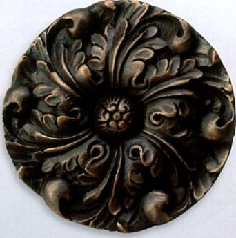 The Finial Company Leafy Scroll Resin Rosette 