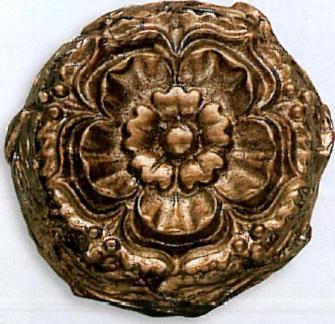 The Finial Company Floral Mound Resin Rosette 