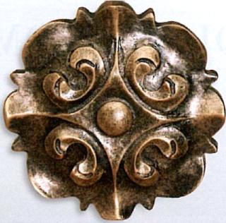 The Finial Company Four Corners Resin Rosette 