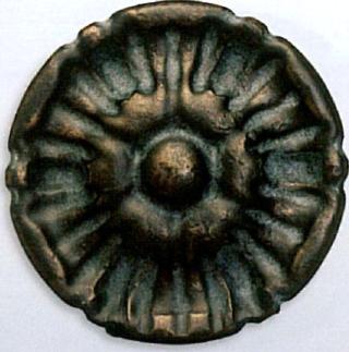 The Finial Company Open Flower Resin Rosette 