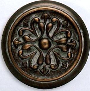 The Finial Company Intricate Scrolls Resin Rosette 