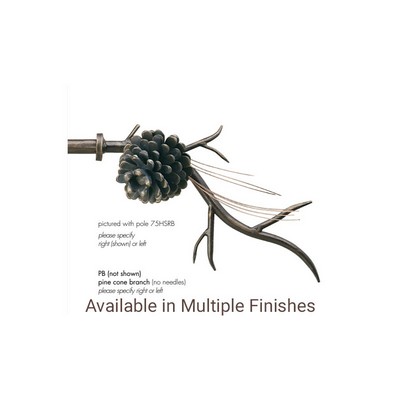 The Finial Company Pinecone Branch with Needles Finial 
