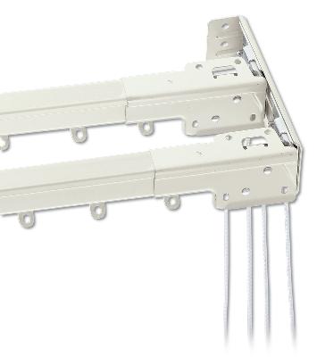 Graber Super Heavy Duty Double Traverse 66-120 Inch Off-White