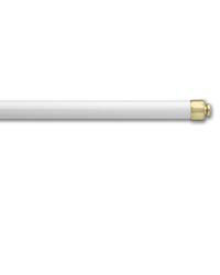 Graber 7/16 inch Round Sash Caf Rods 28-48 Inches Off-White