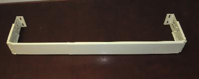 Graber Dauphine Rod - Flat Valance Rod 48 to 84 inches Off-White