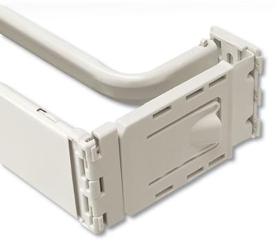 Graber 2 1/2 Dauphine and Curtain Rod Off-White