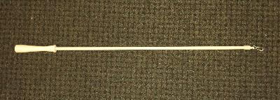 Graber 36 inch Fiberglass Baton w/handle Off-White