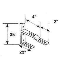Graber Decorative/Conventional Rod Bracket Brass