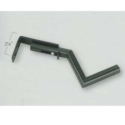 Graber Metal Curtain Rod Bracket Pair Matte Black