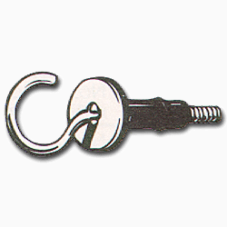 Graber 7/8  inch Hook/Anchor Pkg of 2 Brass